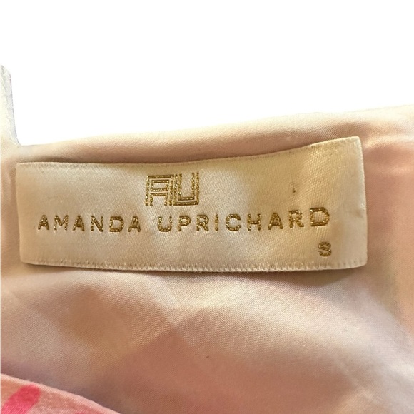 Amanda Uprichard Print Silk V-neck Spaghetti Strap Mini Dress - Picture 5 of 11